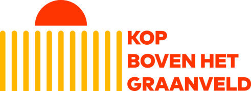 kop boven het graanveld