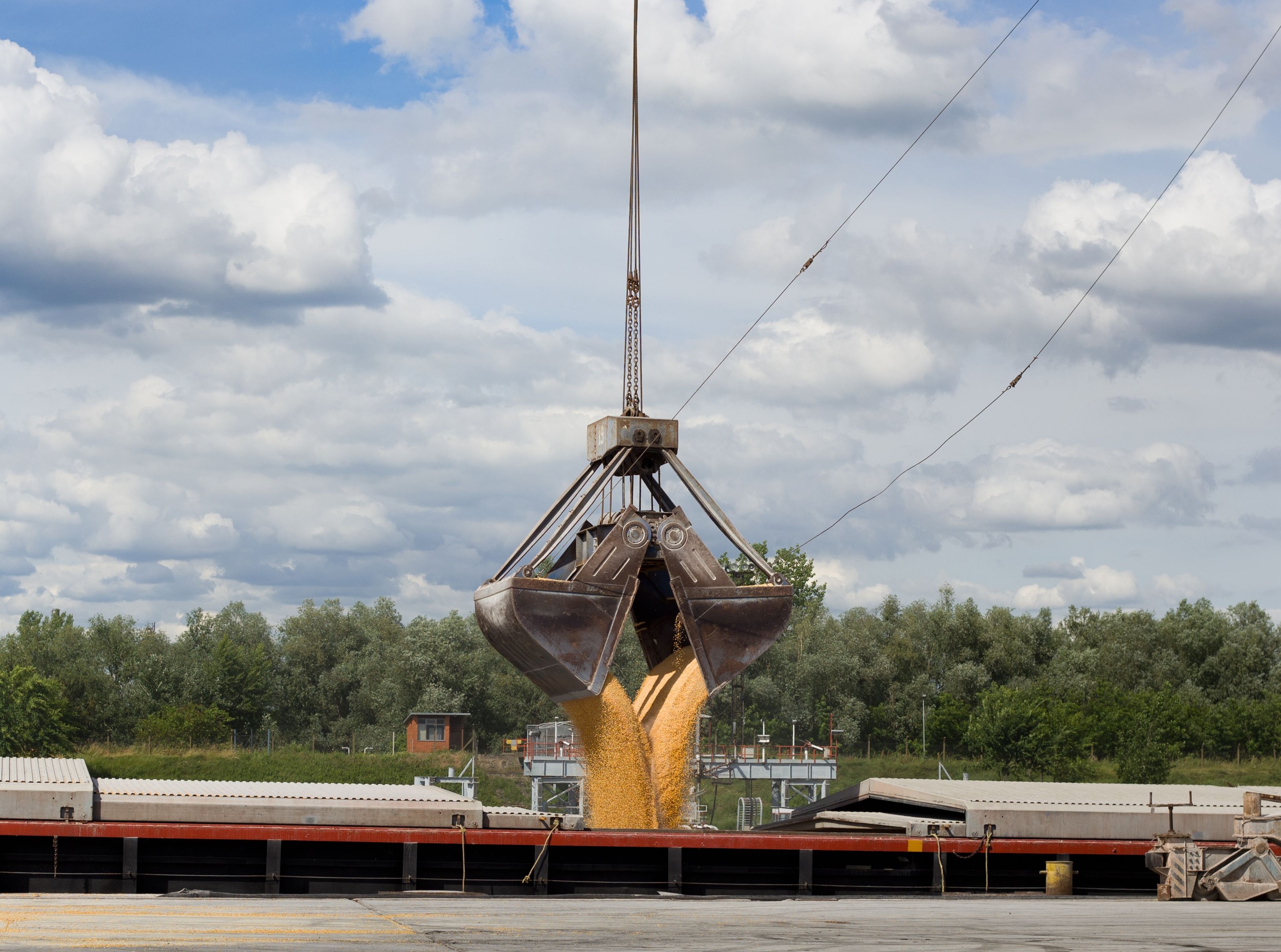 Graan Lossen Schip (1)